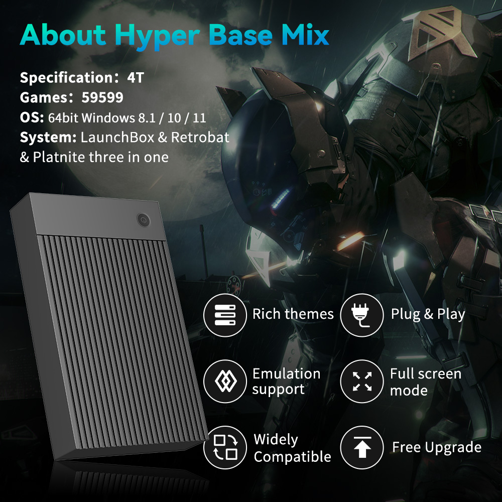 Hyper Base Mix 4TB Console di  - Retro Gaming Kiosk recensione e prezzo